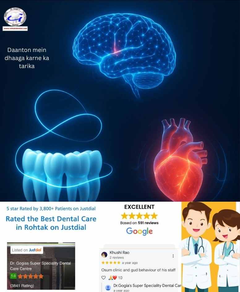Daanton Me Dhaaga Karne Ka Tarika | Dental Flossing Technique Dental Flossing Technique | Daanton Me Dhaaga Karne Ka Tarika