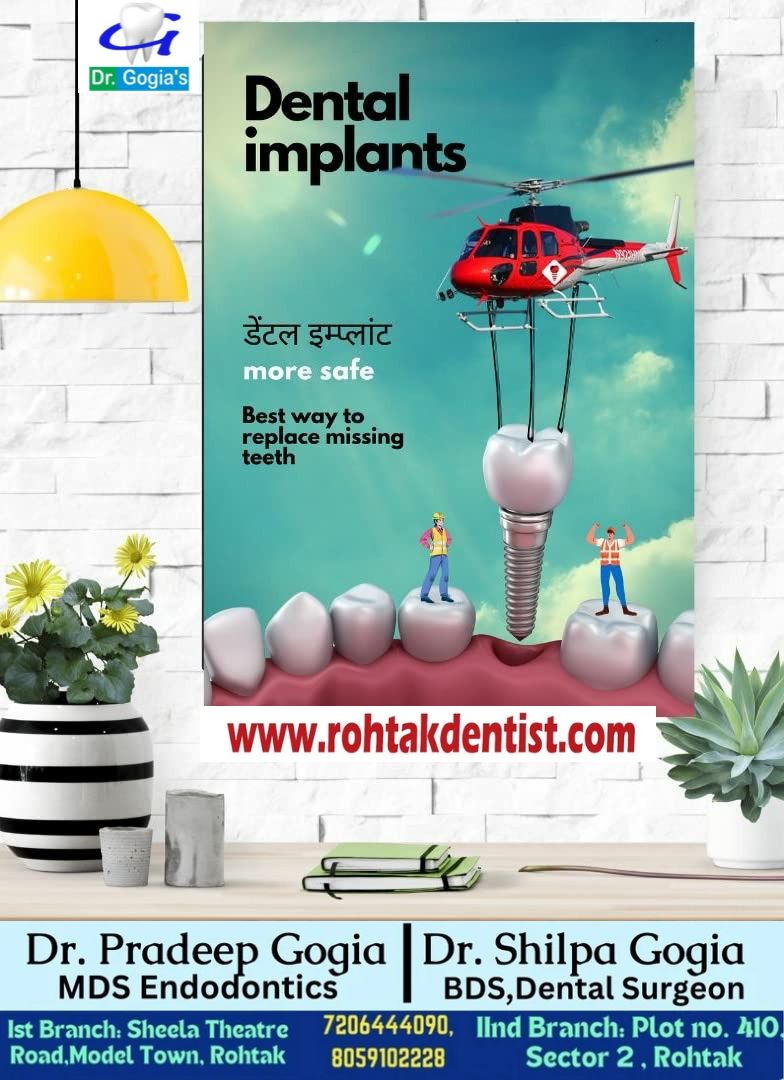 Dental Implant treatment at Dr. Gogia's Super Specialty Dental Care Centre, Rohtak