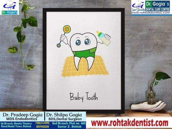 Baby tooth care tips for kids at Dr. Gogia’s Dental Clinic Rohtak