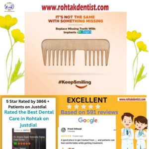 Dental implants at Dr. Gogia’s Super Specialty Dental Care Centre in Rohtak for replacing missing teeth and achieving a natural, confident smile.